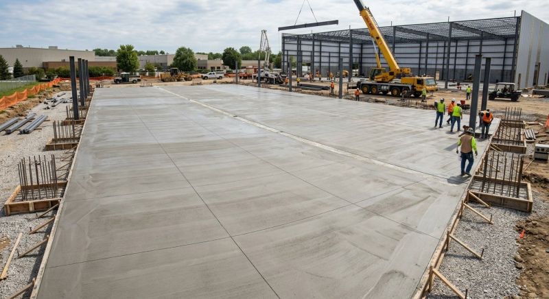 Commercial Slab Construction in Temperance, MI