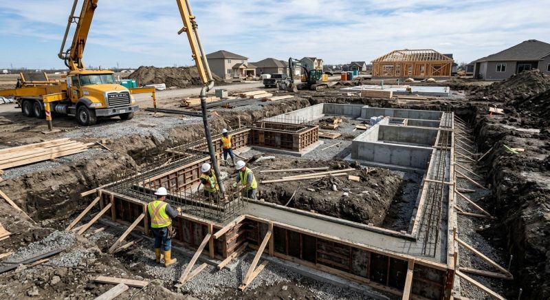 Concrete Foundation Installation in Curtice, OH