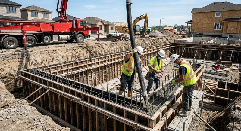 Foundation Wall Pouring in Genoa, OH